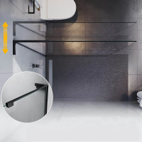 Душевая перегородка 1000x2000 KR77-100-01-C8 цвет профиля Хром стекло Прозрачное Veconi