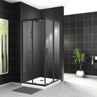 Душевой уголок квадратный 1000x1000x1950 UNO-195-A-2-100-C-NERO BELBAGNO