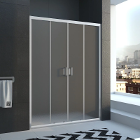 Душевая дверь раздвижная  VN45-150-02-19C1  профиль Хром стекло Pear Veconi