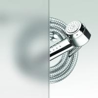 Душевой уголок RGW HO-081B трапеция  100*100*195 350608100-24 профиль Чёрный стекло Сатинат 8 мм RGW