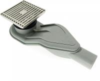 Трап душевой квадратный ESBANO BOX  100*100 матовый хром