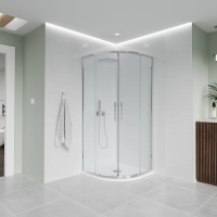 Душевой угол раздвижной E2-CH-10080-01-C9 1000х800x1950 Цвет профиля Хром Стекло  Прозрачное Veconi