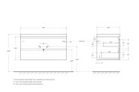 Тумба под раковину подвесная с двумя выкатными ящиками MOLVENO 100x50x50 Legno Grigio MOLVENO-100-2C-SO-LG CEZARES Тумба под раковину подвесная с двумя выкатными ящиками MOLVENO 100x50x50 Legno Grigio MOLVENO-100-2C-SO-LG CEZARES