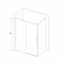 Душевой уголок RGW SV-42-1 (SV-12 + Z-060-2) прямоугольный  100* 80*195 323242108-011 профиль Хром стекло Прозрачное 6 мм RGW