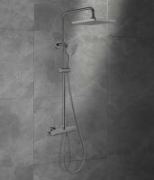 Душевая стойка термостатическая без излива   цвет вороненая сталь VSFS-1N0TGM VINCEA