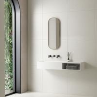 Раковина Solid Surface, подвесная  VWB-6S112MW белый матовый 1200x400x200 VINCEA