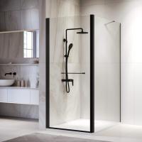 Душевой уголок RGW PA-148B (PA-103B + Z-050-2B + O-204B) прямоугольный   70*100*195 020814870-14 профиль Чёрный стекло Прозрачное 6 мм RGW