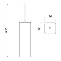 Щетка для туалета напольная Timo Torne 43161/00 хром