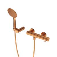 Смеситель для душа однорычажный  Ручка "антикапля". Комплект с ручным душем, шлангом и держателем LEAF-D-L-SS Sunset ручка  Sunset Cezares