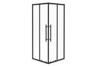 Ограждение душевое ESBANO ESF-100KV-B черный квадратное